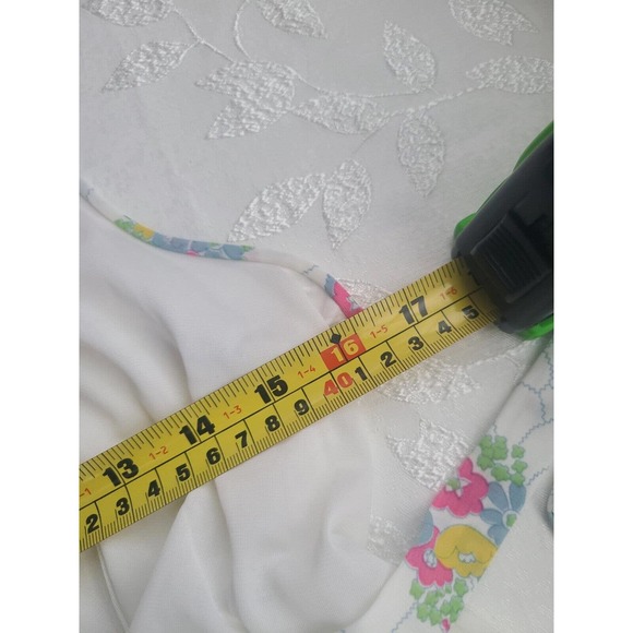 Vtg Warner's Nylon Large Floral Peignoir Set SEMI SHEER SZ 36 - Picture 8 of 11